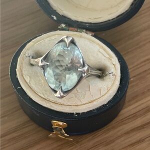 Ecclesia Elegant aqua Marine Retired  Tracery Ring